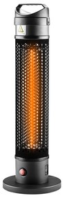 Radiator electric 1000 W, vertical, IP44, element de încălzire cu lampă cu carbon 90-035