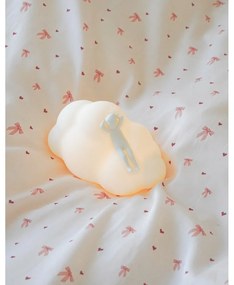 Lenjerie de pat pentru copii, galben-deschis/roz din bumbac organic pentru pat de o persoană 140x200 cm Bows – Cam Cam Copenhagen