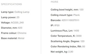 Lustra aplicata LED design modern minimalist Anillo crom