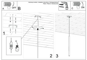 Lustră pe cablu Sollux SL.1524 PASTELO 1xG9/8W/230V roșu