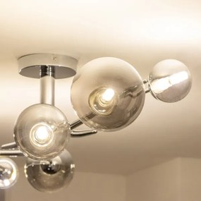 Lustră LED aplicată Brilagi MISTEL 6xG9/3W/230V crom lucios/fumuriu