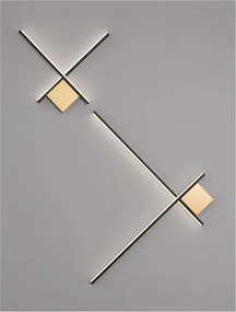 Aplica de perete cu lumina ambientala LED Cross 50cm