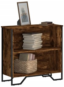 vidaXL Bibliotecă, stejar fumuriu, 80x31x74,5 cm, lemn prelucrat