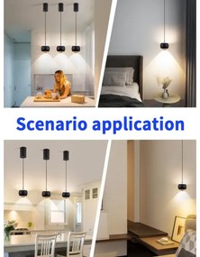 Lustră LED dimabilă Immax NEO 07219L DORMINE 6W/230V negru mat Tuya + telecomandă