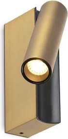 Aplica cu reader LED directionabil stil minimalist CRONOS bronz