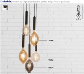 Lustra cu 5 pendule design minimalist Dulwich