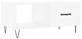 vidaXL Măsuță de cafea, alb, 90x50x40 cm, lemn prelucrat