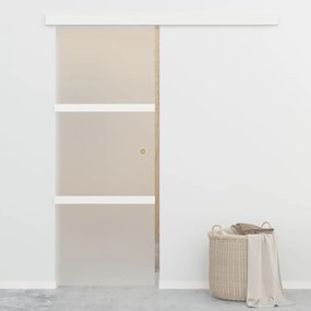 vidaXL Ușă glisantă cu opritor silențios 76x205 cm sticlă ESG/aluminiu