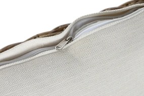 Canapea de exterior 3 locuri din rattan natural cu perne incluse, „Isla”