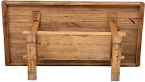 Masa fixa, L300 110 H80 cm, natur antic, lemn masiv