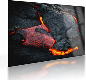 Tablou pe sticlă - Lava (70x50 cm)