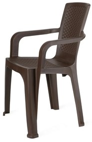 Scaun din ratan Brown 38 x 44 x 84 cm