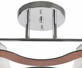 Lustra Mina LY-3361, 2xE27, alba+argintie+maro, IP20, Klausen