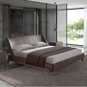 Pat dublu design LUX Brown 180x200cm
