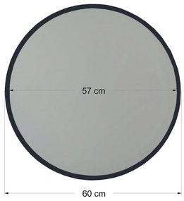 Oglindă Yuvarlak Ayna Siyah 60 cm