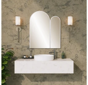 Oglindă decorativă Titeku (alb) . 1093651