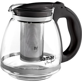 Ceainic Lamart LT7027 Verre 1,5 l,  negru, 1,5 l
