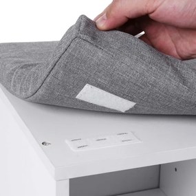 Pantofar VOREN alb/gri