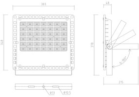 APLED - Proiector exterior LED PRO LED/150W/230V IP66 15000lm 6000K