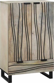 vidaXL Dulapuri și suporturi pentru stocarea media Alb și negru