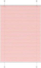 vidaXL Jaluzea plisată roz 100x100cm Lățime țesătură 99,4cm poliester