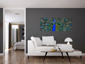 Tablou - Păun (120x50 cm)
