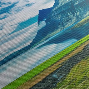 Tablou cu lac și munți (120x50 cm)