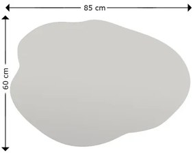 Oglindă de perete OHHO 85x60 cm negru