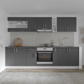 Corp haaus Karo, 2 Usi, Antracit/Alb, 80 x 30 x 60 cm