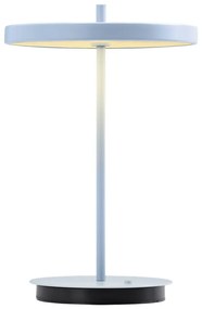 Veioză albastru-deschis LED din metal cu abajur din metal (înălțime 31 cm) Asteria Move – UMAGE