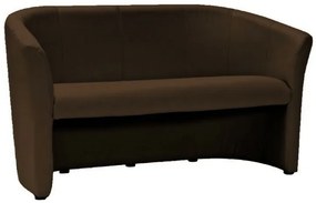 Canapea TM-3 piele ecologica maro inchis/wenge EK18