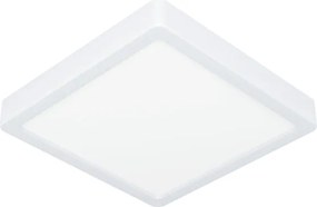 Eglo 901336 - Plafonieră LED FUEVA pentru baie, 10,5 W, 230 V, 22 x 22 cm, IP44, albă