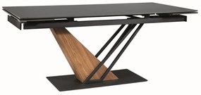 Masa extensibila Genesis negru/frasin L180-240 cm