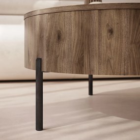 Mazzoni FRIDA Nuc Elegant – MĂSUȚĂ DE CAFEA MODERNĂ CU BLAT RABATABIL ȘI SPAȚIU DE DEPOZITARE