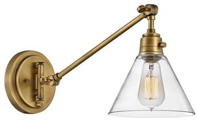 Lampă de perete Hinkley HK-ARTI-1W-HB-CG ARTI 1xE27/60W/230V alamă