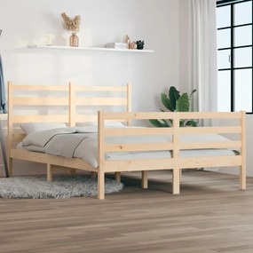 3103708 vidaXL Cadru de pat, 120x200 cm, lemn masiv de pin