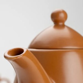 Serviciu ceramic maro de ceai