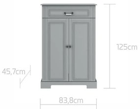 Comoda eleganta Ines gri H125 cm