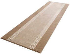 Covor tip traversă Hanse Home Basic, 80x200 cm, bej-maro