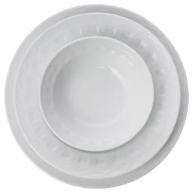 Set de masă 18 piese alb/porțelan