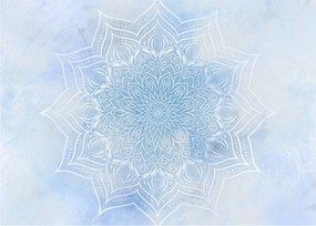 Tablou pe sticlă - mandala de iană (70x50 cm)