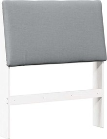 vidaXL Tăblie tapițată Gri deschis 75 cm Lemn de pin masiv