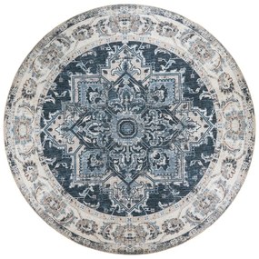 Covor albastru rotund ø 200 cm Havana - House Nordic