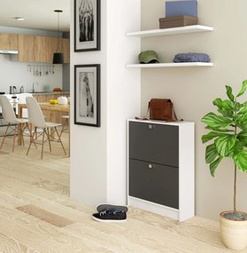 Pantofar Simran (alb + grafit gri). 1070857
