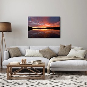 Tablou - Apus de soare peste lac (90x60 cm)