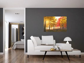 Tablou cu copaci toamna (90x60 cm)
