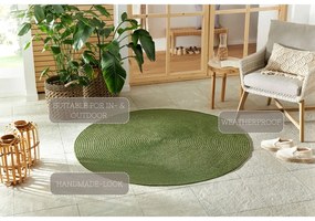Covor verde rotund de exterior ø 150 cm - NORTHRUGS