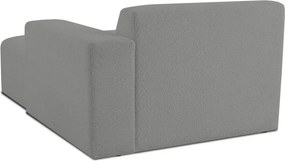 Modul pentru canapea gri cu tapițerie din stofă bouclé (cu colț pe partea dreaptă) Roxy – Scandic