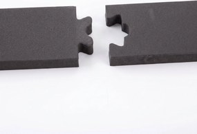 HOMCOM Kit Usa Glisanta 100kg max din Otel Carbon, pentru Usi Glisante cu Sina, 2 Manere, 2 Opritoare Usa, 2 Opritoare Podea, 183x4x0.6 cm