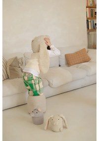 Coș de jucării pentru copii crem din material textil ø 15x15 cm Mini Rita the Rabbit – Lorena Canals